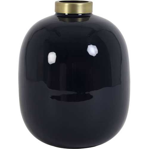 Light and Living Chow Vase Dark Blue Naken Interiors